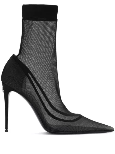 Dolce & Gabbana KIM DOLCE&GABBANA tulle ankle boots Women 0114