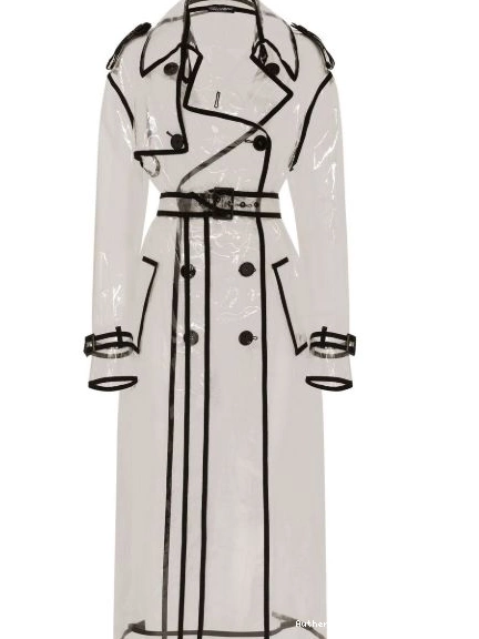 Cheap coat Women & DOLCE&GABBANA KIM contrast-trim trench Dolce Gabbana 0305