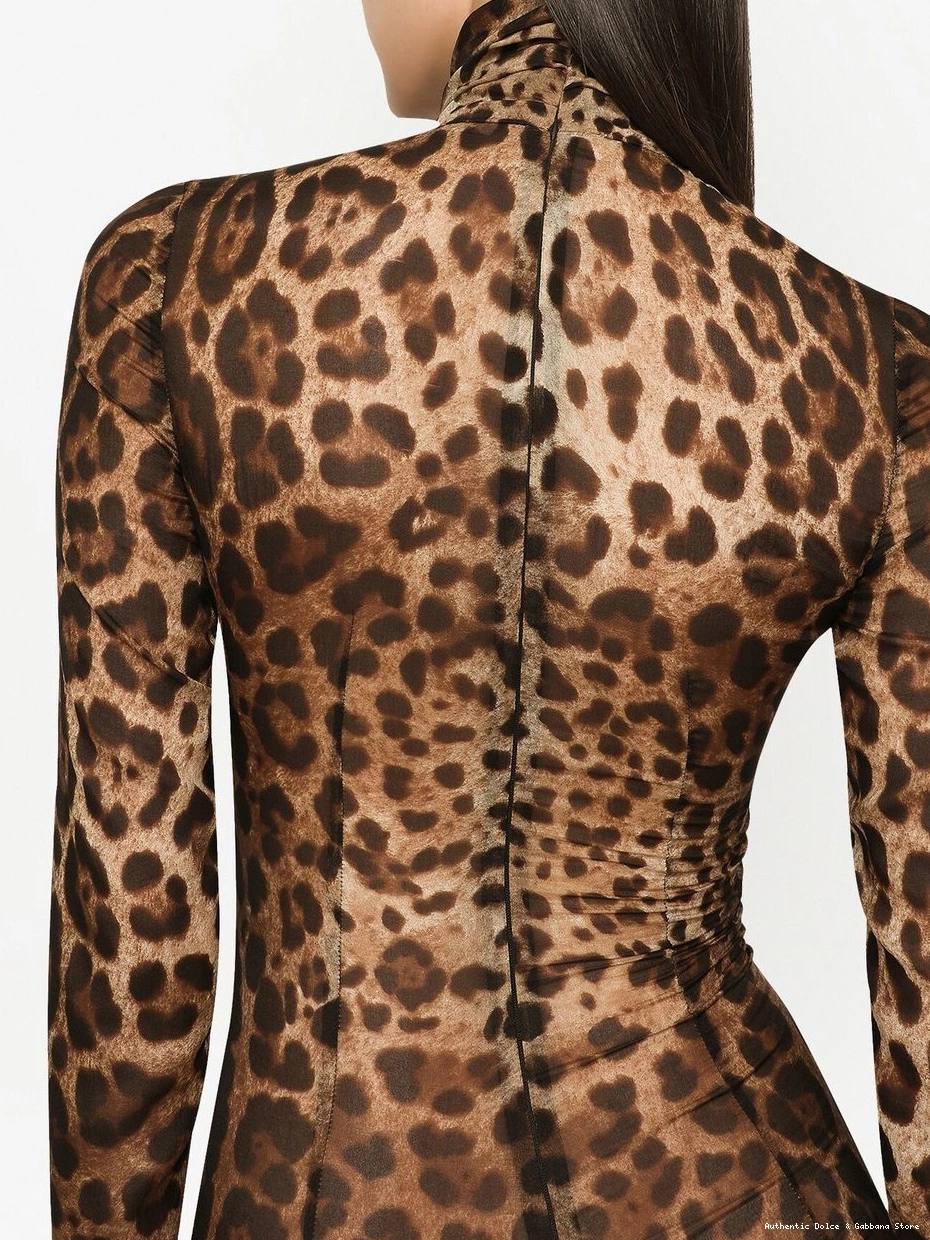 Rep sheer leopard-print DOLCE&GABBANA Women Dolce jumpsuit KIM Gabbana & 0303